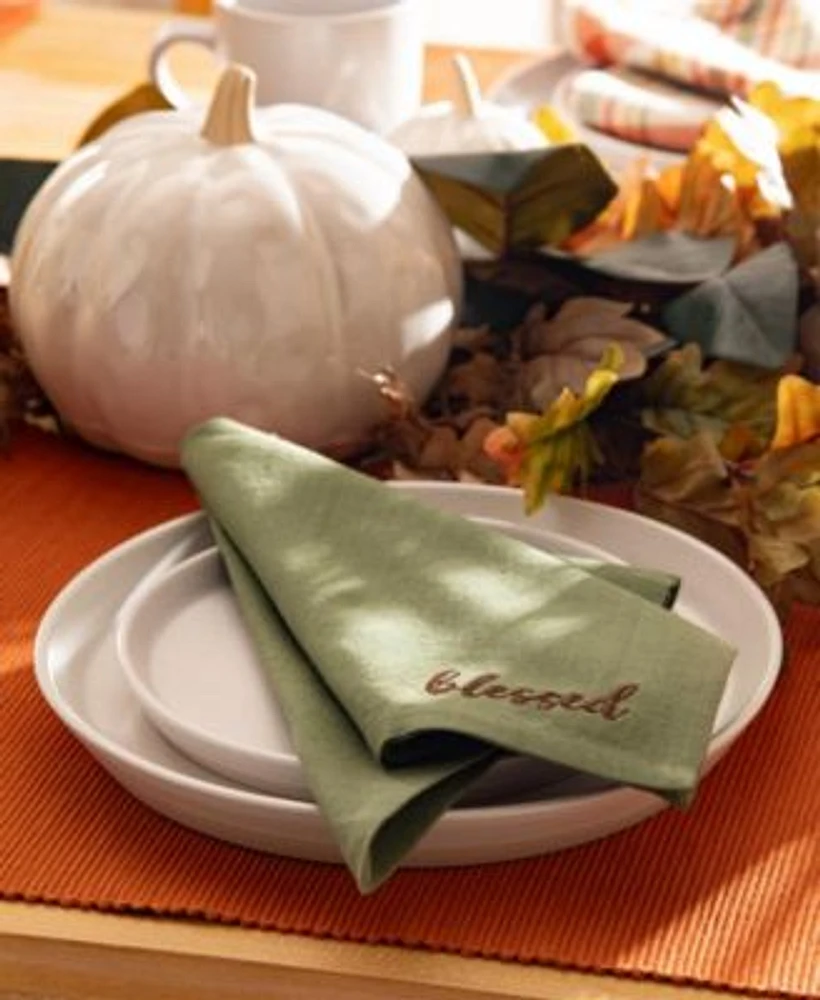 Elrene Harvest Sentiment Embroidered Collection