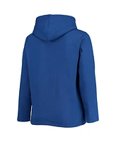 Women's Soft as a Grape Royal Los Angeles Dodgers Plus Side Split Pullover Hoodie