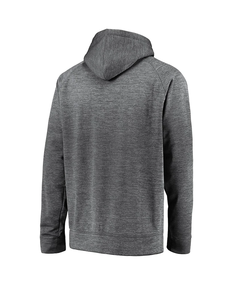 Men's Fanatics Gray Toronto Raptors Big and Tall Battle Charged Raglan Pullover Hoodie