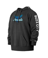 Men's New Era Black Charlotte Hornets 2021/22 City Edition Big and Tall Pullover Hoodie