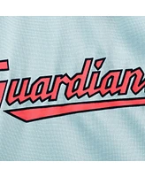 Women's The Wild Collective Light Blue Cleveland Guardians Open Back Twist-Tie Tank Top