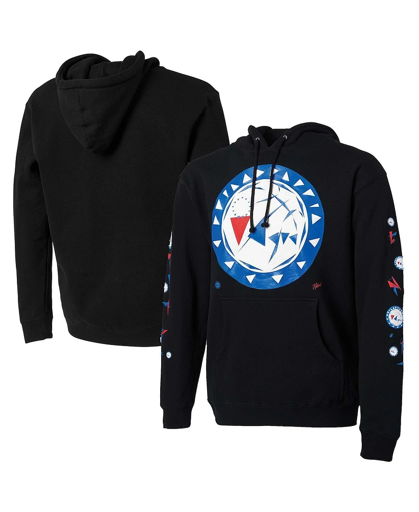 Men's Nba x Naturel Black Philadelphia 76ers No Caller Id Pullover Hoodie