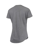 Women's Sportiqe Heathered Gray Chicago Bulls City Edition Phoebe Tri-Blend T-shirt