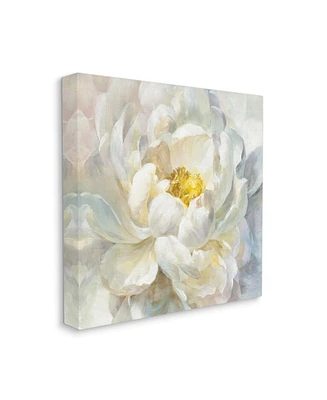 Stupell Industries Delicate Flower Petals Soft White Yellow Painting Art