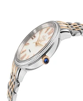 Gevril Women's Genoa Swiss Quartz Two-Tone Stainless Steel Bracelet Watch 36mm