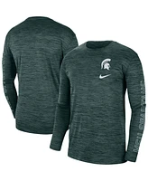 Men's Nike Green Michigan State Spartans Velocity Legend Team Performance Long Sleeve T-shirt