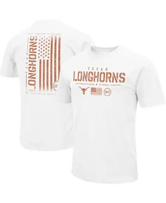 Men's Colosseum White Texas Longhorns Oht Military-Inspired Appreciation Flag 2.0 T-shirt