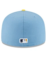 Men's New Era Powder Blue Milwaukee Brewers City Connect 59FIFTY Fitted Hat