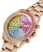 Guess Women's Quartz Rose Gold-Tone Stainless Steel Bracelet Watch 38mm