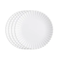 Q Squared Melamine Patio Luxe Lightweight 11" Dinner Plates, Set of 4