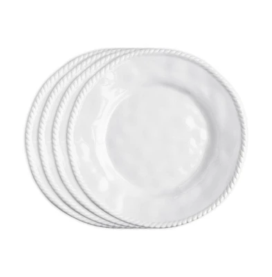 Q Squared Melamine Nautical 9" Salad Plates, Set of 4
