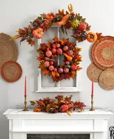 Nearly Natural 28" Harvest Wreath