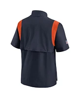 Men's Nike Navy Chicago Bears Coaches Chevron Lockup Pullover Top