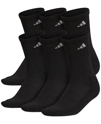 Adidas Women's 6-Pk. Athletic Cushioned Crew Socks