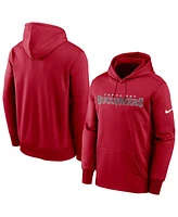 Men's Nike Red Tampa Bay Buccaneers Fan Gear Wordmark Performance Pullover Hoodie