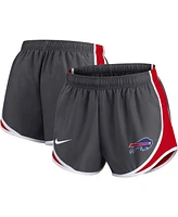 Women's Nike Charcoal Buffalo Bills Plus Logo Performance Tempo Shorts