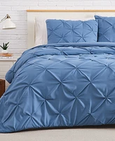 Southshore Fine Linens Pintuck 3 Piece Duvet Cover Set, Full/Queen