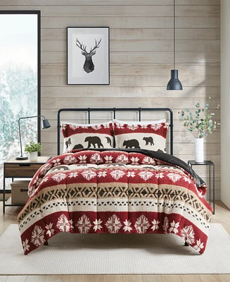 Woolrich Tunbridge Sherpa 3-Pc. Comforter Set, King/California King