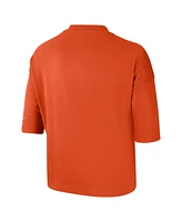 Women's Nike Orange Clemson Tigers Crop Performance T-shirt