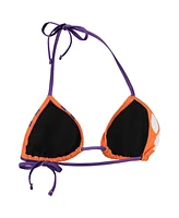 Women's Foco Orange Clemson Tigers Wordmark Bikini Top
