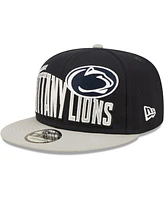 Men's New Era Navy Penn State Nittany Lions Two-Tone Vintage-Like Wave 9FIFTY Snapback Hat