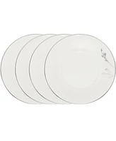 Noritake Birchwood Set of 4 Saucers, Service For 4