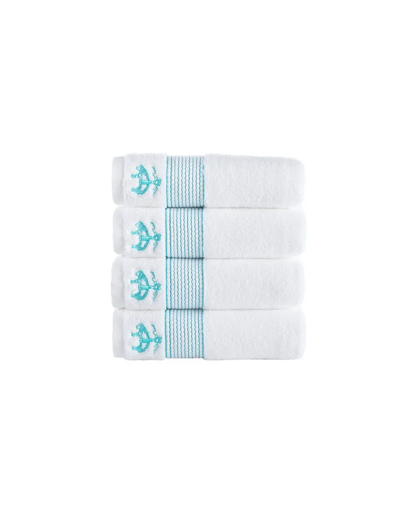 Brooks Brothers Rope Stripe Border Piece Turkish Cotton Hand Towel Set