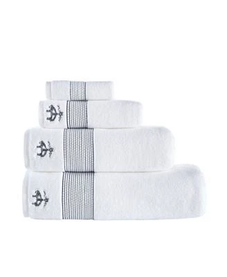Brooks Brothers Rope Stripe Border Bath Towels