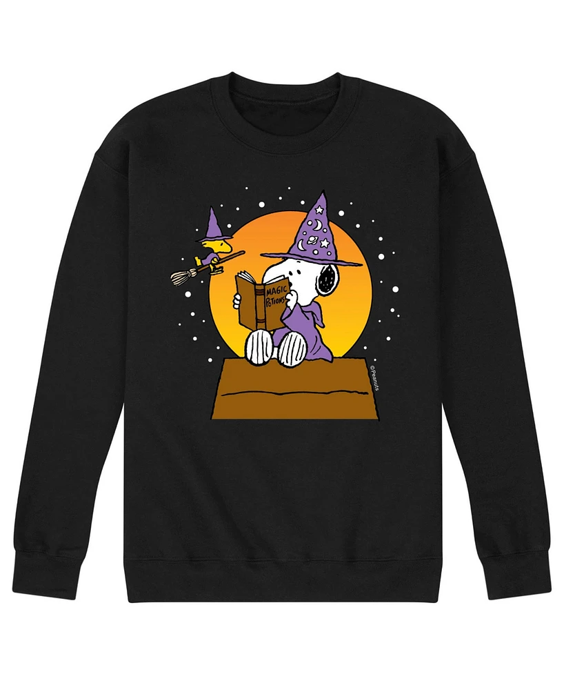 Airwaves Men's Peanuts Snoopy Warlock Fleece T-shirt
