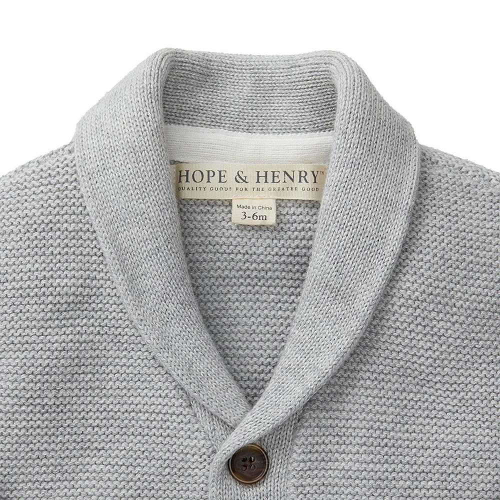 Hope & Henry Baby Boys Organic Cotton Cardigan and Sweater Legging Set