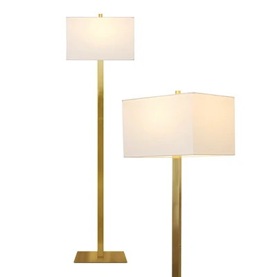 Brightech Stella 60" Led Standing Floor Lamp with Rectangular Shade