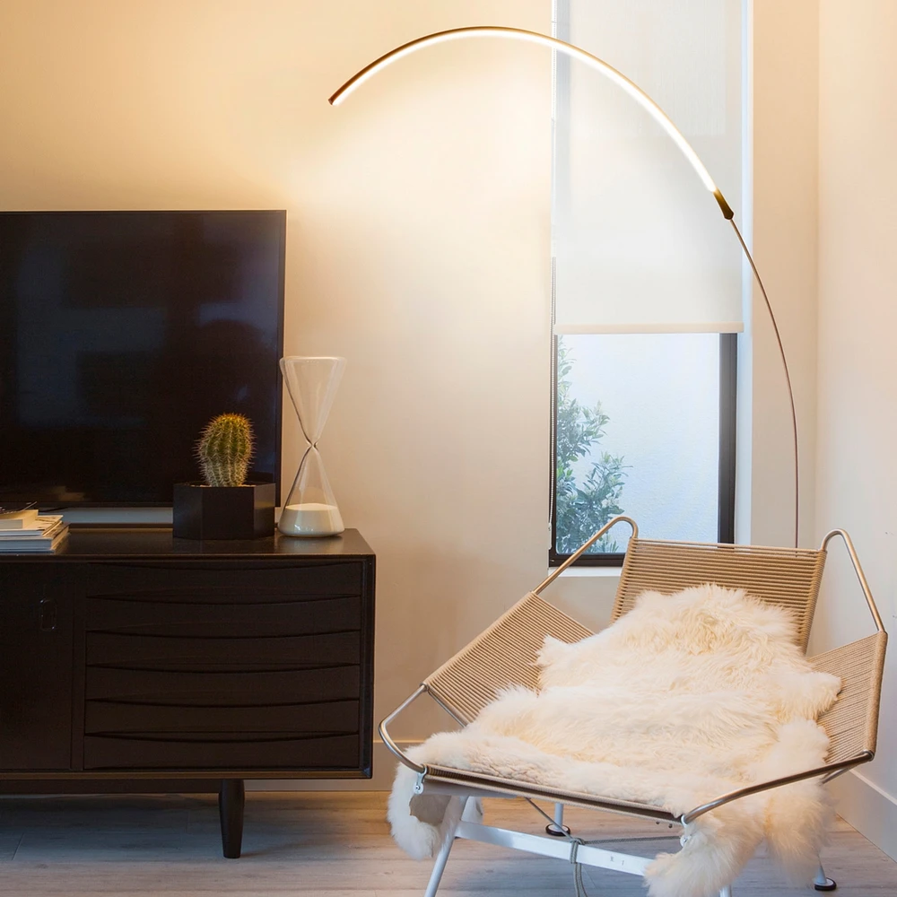 Brightech Sparq 67" Dimmable Led Modern Arc Floor Lamp