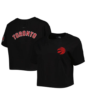 Women's Pro Standard Black Toronto Raptors Classics Boxy T-shirt