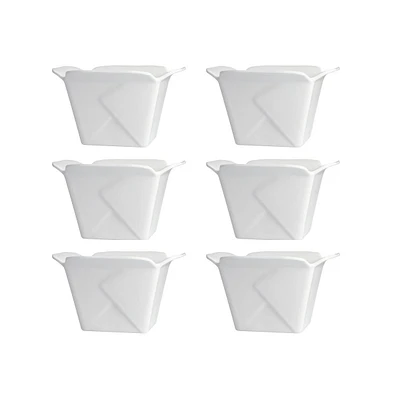 Fortessa Melamine Street Eats Take Out Bowls, Set of 6