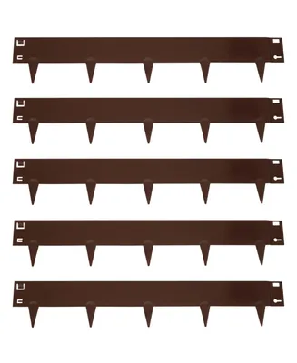 Outdoor Lawn and Garden Heavy-Duty Steel Metal Flexible Landscape Edging Borders - 16