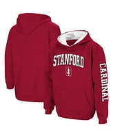 Youth Boys Colosseum Cardinal Stanford 2-Hit Team Pullover Hoodie