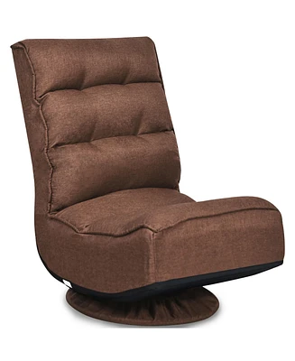 Gaming Chair Fabric 6-Position Folding Lazy Sofa 360 Degree