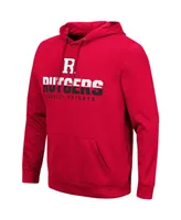 Men's Colosseum Scarlet Rutgers Knights Lantern Pullover Hoodie