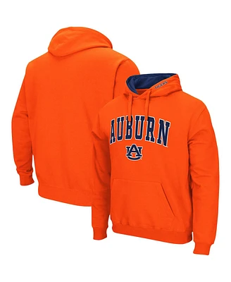 Men's Colosseum Orange Auburn Tigers Arch & Logo 3.0 Pullover Hoodie