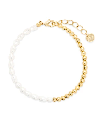 brook & york Maggie Baroque Freshwater Imitation Pearl Bead Bracelet