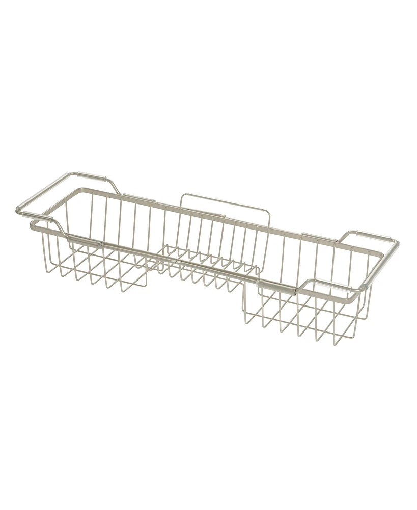 iDesign Everett Adjustable Over Bathtub Caddy, Bath Tray