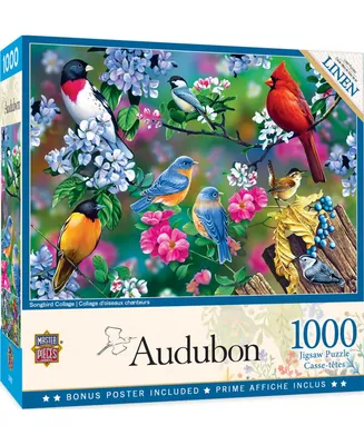 Masterpieces Audubon - Songbird Collage 1000 Piece Jigsaw Puzzle