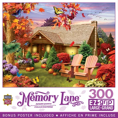 Masterpieces Memory Lane Autumn Warmth 300 Piece Ez Grip Jigsaw Puzzle