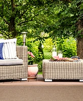 Liora Manne' Sahara Texture Border 5'3" x 7'3" Outdoor Area Rug