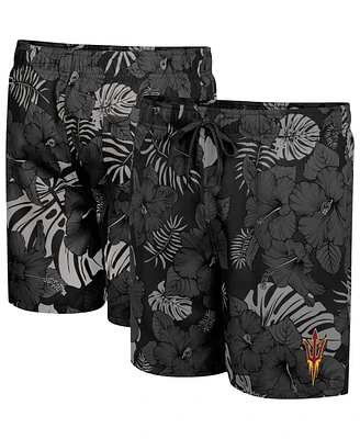 Men's Colosseum Black Arizona State Sun Devils The Dude Swim Shorts