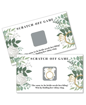 Big Dot of Happiness Boho Botanical Bride Bridal Shower & Wedding Party Game Scratch Off Cards 22 Ct