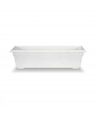 Novelty (#16242) Countryside Flower Box Planter, White - 24"