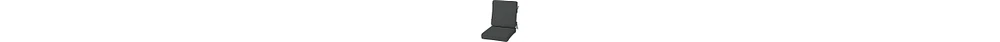 Arden Selections Acrylic Foam Chair Cushion 20In x 20In Slate Grey