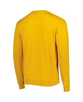 Men's Colosseum Gold Rowan Profs Arch Over Logo Pullover Sweatshirt