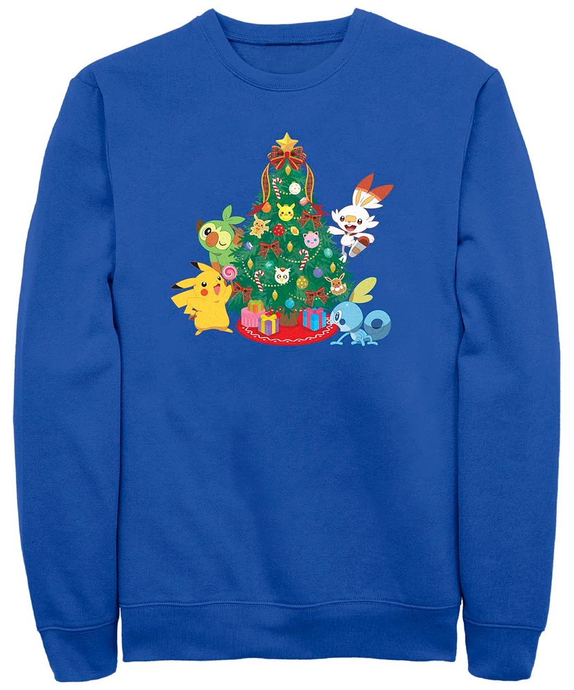 Fifth Sun Men's Tree Crew Fleece Pullover Sweatshirt